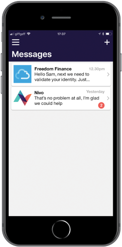 Use Nivo to send a message to Freedom Finance anytime